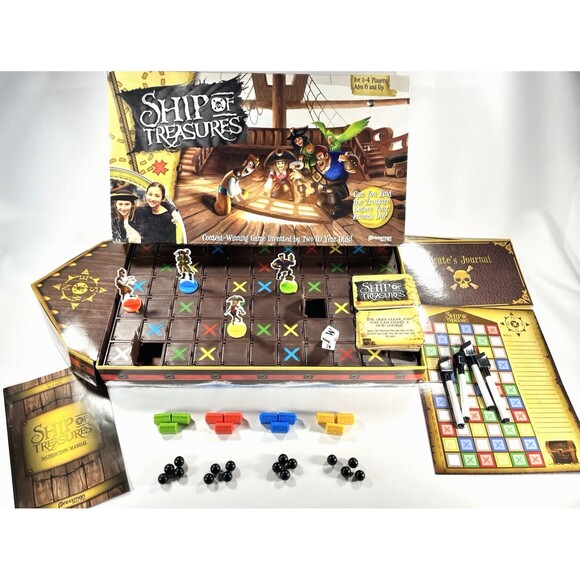 Ship of Treasures Pirate Board Game Pressman 2017 Complete - Picture 3 of 15